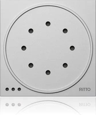 Produktbild von Ritto 1875920, Lautsprechermodul, Silber, Oberfläche, 95 mm, 33 mm, 95 mm