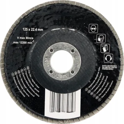 Produktbild von Flachlamellenschleifscheibe 125mm p120 YT-83276 YATO