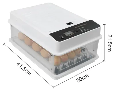 Produktbild von Automatischer Eierbrutkasten - 24 Eier - Automatische Eierwendung - Temperaturkontrolle - LED-Eierlampe - Doppelte Stromversorgung - Für Hühner-, Enten- und Wachteleier