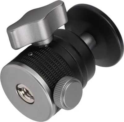 Produktbild von Mini-Kugelkopf, universeller Kamera-Stativ-Montageadapter, 360 Grad drehbar, Aluminium für spiegellose Spiegelreflexkameras
