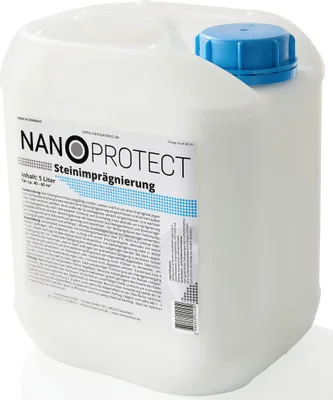 Produktbild von Nanoprotect Steinimprägnierung 5 L | Vorbeugend gegen Grünbelag und Einschmutzung | Ideal für Pflastersteine, Beton und Fassaden | 5 L für ca. 40 – 60 m²