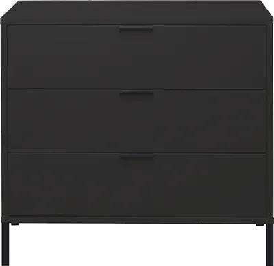 Produktbild von Kommode >Bonnie< in anthrazit matt lack - 81x80x45cm (BxHxT)