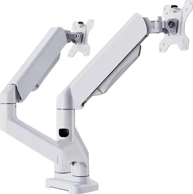 Produktbild von Topchances Monitor Halterung 2 Monitore für 13 bis 32-Zoll-Bildschirme – Monitorhalterung 360° Drehbar für LED LCD Bildschirm,Weiß