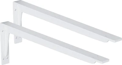Produktbild von 2x Schwerlast Regalhalter Regalhalterung Regalträger Regal Winkel Wand bis 200kg Weiß 440x145mm