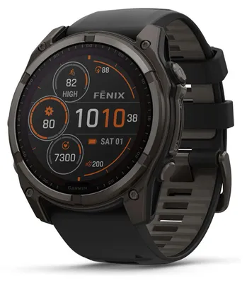 Image de Garmin Montre de sport Fenix 8 Solar Sapphire noire
