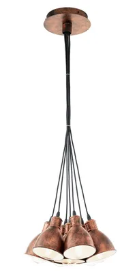 Produktbild von EGLO 49494 Hängeleuchte/7 E27 KUPFER-ANTIK 'PRIDDY 1' PRIDDY 1