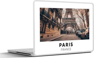 Produktbild von MuchoWow® Laptop Aufkleber Sticker Cover Frankreich - Paris - Eiffelturm 32.5x23.5 cm - Sticker für Laptop - Selbstklebend