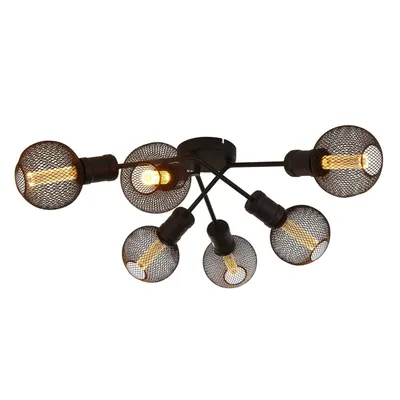 Obrázok produktu pre Dance 6Lt Ceiling Light, Sand Black