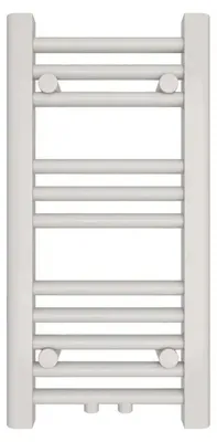 Produktbild von Badheizkörper Weiß 300 x 1000 mm – Handtuchheizkörper mit Mittelanschluss, 287 Watt, ohne Heizstab