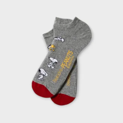 Produktbild von BeSocks Sneaker Socke Bio - SNOOPY, Farbe grau, Größe 41-46