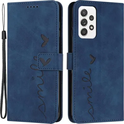 Produktbild von Samsung Galaxy A53 Hülle - Coverup Smile Klapphülle - Blau