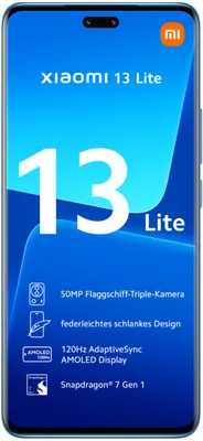 Produktbild von Xiaomi 13 Lite 5G (8GB+128GB) lite blue