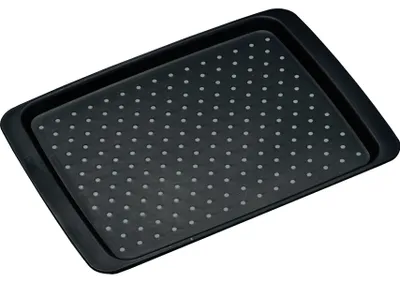 Produktbild von Tablett mit Anti-Rutsch-Noppen - 26 x 35 cm - Schwarz - Kunststoff