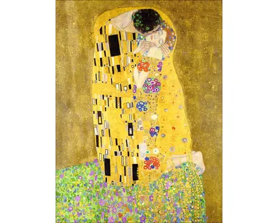 Produktbild von Glasbild Klimt Der Kuss GLA2719 60x80 cm