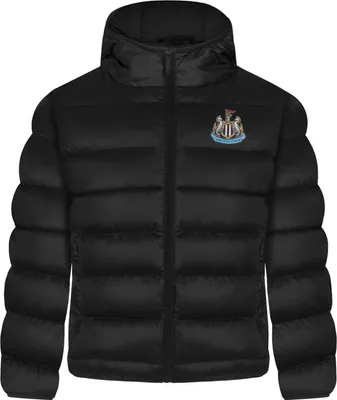 Image de Newcastle United FC - Veste pour garçon, matelassée GF311 (152-158) (Noir)
