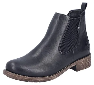 Immagine prodotto di Rieker donna stivaletto piatto Chelsea boot con solette sciolte 79450, misura:41 EU, colore:Nero