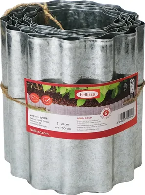 Produktbild von Belissa Rasenkante Beeteinfassung 500cm, Modell:Welle 500x20 cm