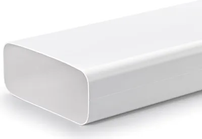 Produktbild von NABER F-VRO 150 / Flachkanalrohr / Länge: 1 m / Weiß / 150er Flachkanal (4043001)