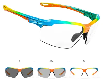 Produktbild von Photochromatische selbsttönende Fahrradbrille für Herren und Damen mit UV400 Schutz