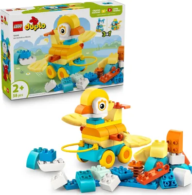 Obrázek produktu pro LEGO DUPLO 10448 Zvířátka na kolečkách 3 v 1 Hračky pro batolata