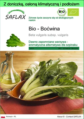 Zdjęcie produktu dla SAFLAX - Garden to go - Bio - Boćwina - 150 Nasiona - Z doniczką, pokrywą klimatyczną i podłożem do uprawy - Beta vulgaris subsp. vulgaris