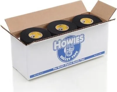 Produktbild von Howies  12x Howies Hockey Tape weiß/schwarz, 12er Pack Schlägertape Eishockey, schwarz
