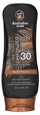 Produktbild von Australian Gold Instant Bronzer Lotion Sunscreen SPF30