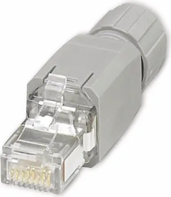 Produktbild von Phoenix Contact Phoenix VS-08-RJ45-5-Q/IP20 - RJ-45 - Weiß - Polyamid - Cat5 - Nickel/Gold - IP20