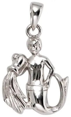 Produktbild von Anhänger Sternzeichen Wassermann aus 925 Echt Silber glänzend Uni