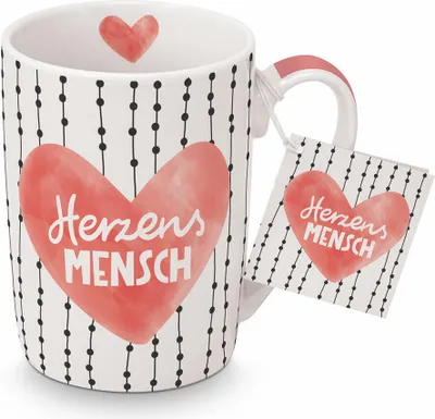 Immagine prodotto di PPD Mug Cuore Uomo, Tazza, Tazza, Tazza, Tazza, Nuovo Bone China, 250 ml, 551313