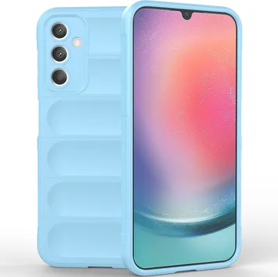 Produktbild von Handyhülle für Samsung Galaxy A25 5G Weich TPU Silikon Stossfest Anti-rutsch Hülle Blau