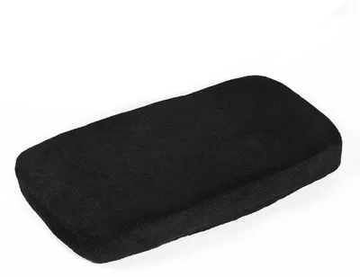 Produktbild von Ergonomische Armlehnenkissen aus Traagschaum, schwarz, für Büro- und Gamingstühle