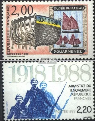 Produktbild von Briefmarken Frankreich 1988 Mi 2684,2685 (kompl.Ausg.) postfrisch Tourismus
