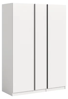 Produktbild von Kleiderschrank Oakland - 130x183x53 cm - 3 Türen - mit Einlegeböden - weiß