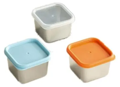 Immagine prodotto di Solidchoice - Set di 9 contenitori per snack in acciaio inossidabile con coperchi ermetici