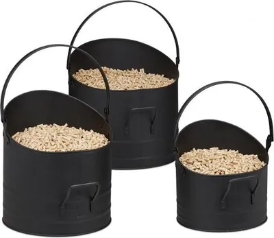 Obrázek produktu pro Sada 3 kbelíků na pelety