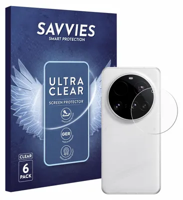 A product box for screen protectors is shown next to a smartphone with a screen protector applied to its camera.