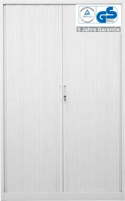 Produktbild von Rollladenschrank Weasel | 5 Ordernhöhen | HxBxT 195x120x46 cm | Weiß