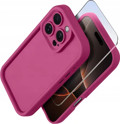 Produktbild von Silikonhülle für iPhone 16 Pro Max MATT + 9H-Displayschutzglas