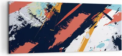 Produktbild von Bild auf Leinwand - Leinwandbild - Einteilig - Abstraktion Graffiti Modern - 120x50cm - Wand Bild - Wanddeko - Wandbilder - Leinwanddruck - Bilder - Wanddekoration - Leinwand bilder - AB120x50-4257
