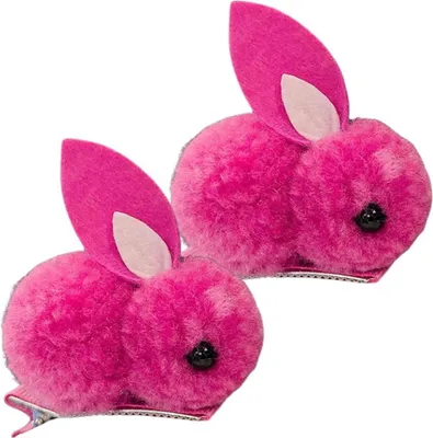 Immagine prodotto di Camerazar Set di due clip per neonati - conigli rosa rosa scuro