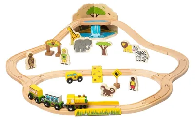 Immagine prodotto di Binario del treno in legno Safari