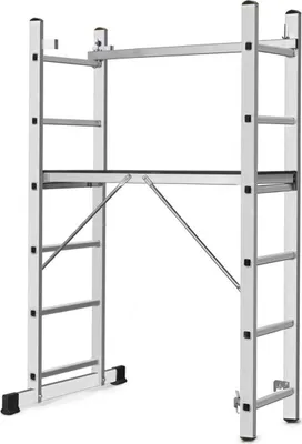 Produktbild von Gerüst mit Plattform Strend Pro ARD HOME, Aluminium, 2x6, 3in1, max. 150 kg