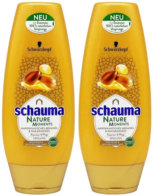 Produktbild von Schauma Nature Moments Spülung mit Arganöl & Macadamiaöl 2x 250ml