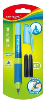 Produktbild von Guľôčkové pero KEYROAD Easy Writer 0,7 mm, blister, 2 náplne, mix farieb