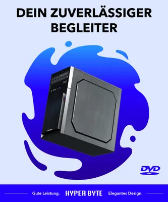 Produktbild von HYPER BYTE® Office PC – Computer mit AMD Ryzen 3 mit 4,0 GHz | 16 GB RAM | 1 TB SSD | Win 11 Pro | WLAN | USB 3.0 | High-End Office Tower-Pc