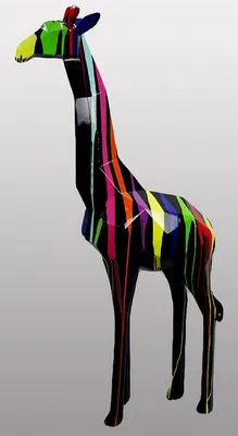 Luxus Garten Terrassen XXL Deko Skulptur Figur Giraffe Luxury Garden Terrace XXL Decorative Sculpture Figure Giraffe