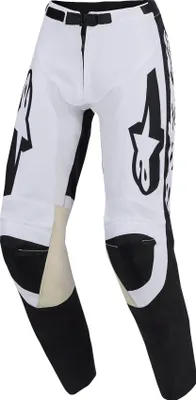 Image de Pantalon RACER RIWAY, ALPINESTARS (blanc/noir, taille 32)