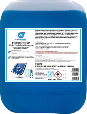 Produktbild von KaiserRein Scheibenreiniger Winter Frostschutz Konzentrat 10 L Premium Autoscheibenreiniger für den klaren Durchblick Auto KFZ Winter Scheibenwischwasser