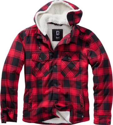 Produktbild von Brandit Lumber Jacke, rot/schwarz, 2XL